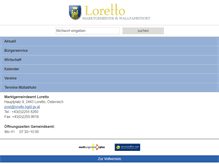 Tablet Screenshot of gemeinde-loretto.at